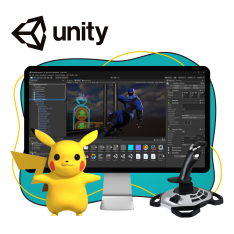 Мир игр на Unity 2D на популярном движке + AI-помощники - КИБЕРшкола программирования для детей, компьютерные курсы для школьников, начинающих и подростков - KIBERone г. Фили-Давыдково