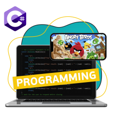 Программирование на C#. Удивительный мир 2D-игр - КИБЕРшкола программирования для детей, компьютерные курсы для школьников, начинающих и подростков - KIBERone г. Фили-Давыдково