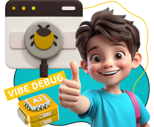 Тестирование & Vibe Debug. Охотники за багами - КИБЕРшкола программирования для детей, компьютерные курсы для школьников, начинающих и подростков - KIBERone г. Фили-Давыдково